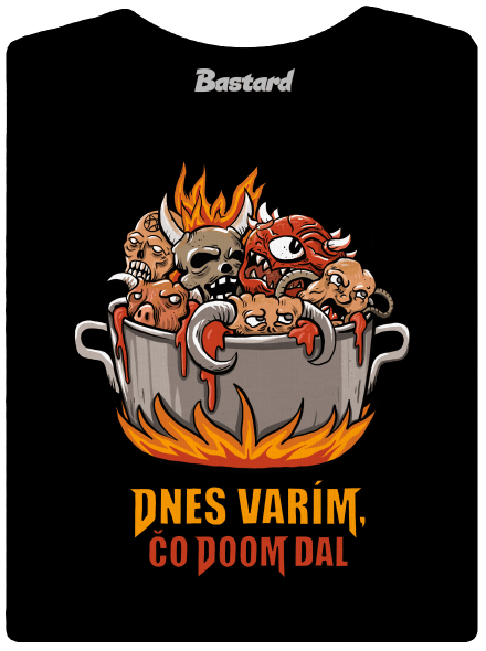 Čo Doom dal dámske tričko prémium Black