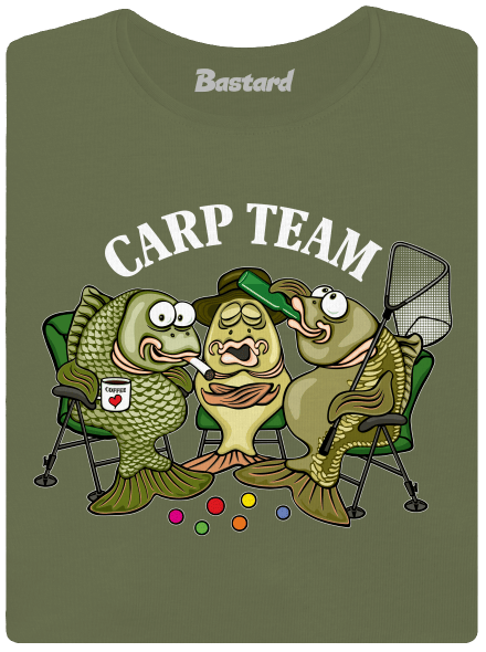 Carp Team dámske tričko Khaki