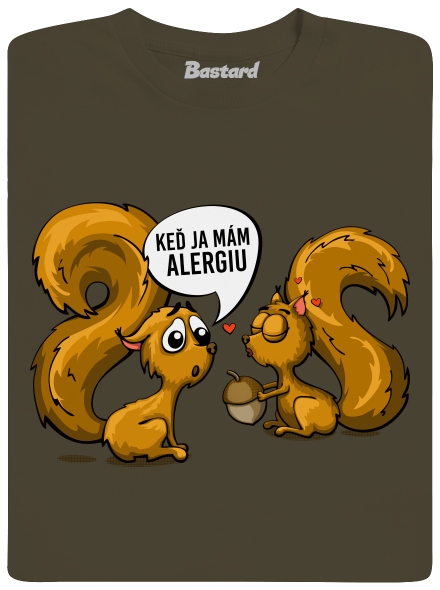 Alergická veverička pánske dlhý rukáv  Urban Khaki