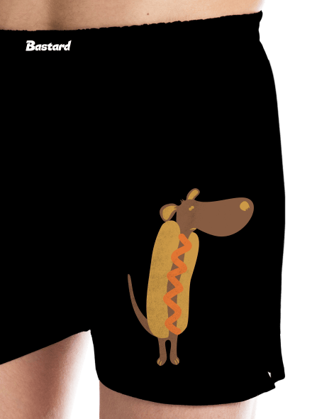 Hot dog pánske trenky  Black