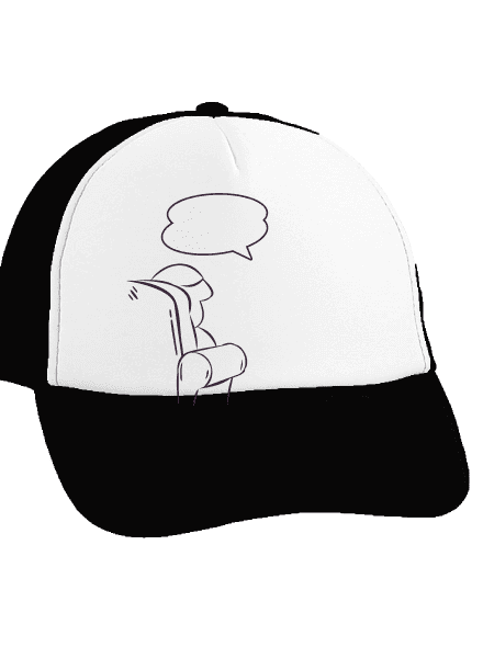 Alergény u psychológa šiltovka  Black cap