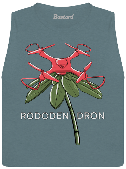 Rododendron dámske tielko voľné  Heather Deep Teal