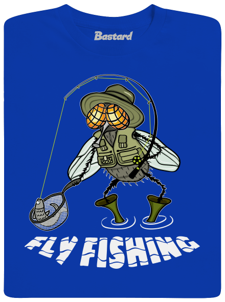 Fly fishing pánske tričko  Royal Blue