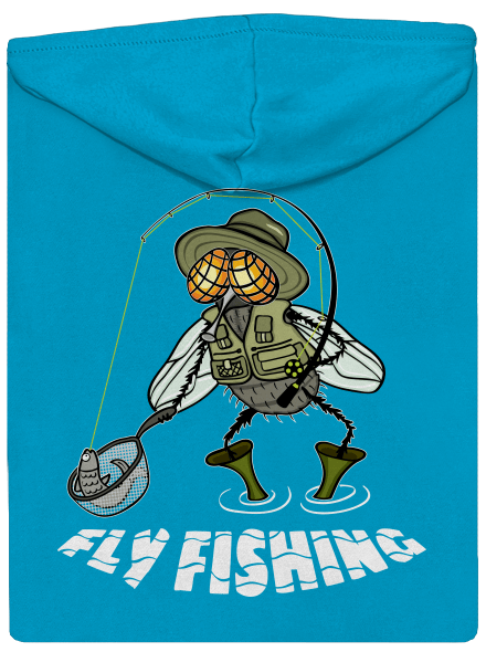 Fly fishing dámska mikina na zips  Blue Atol