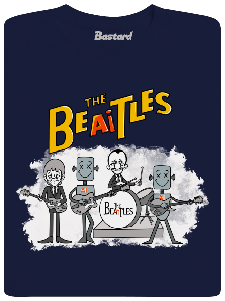 AI Beatles pánske tričko  Navy