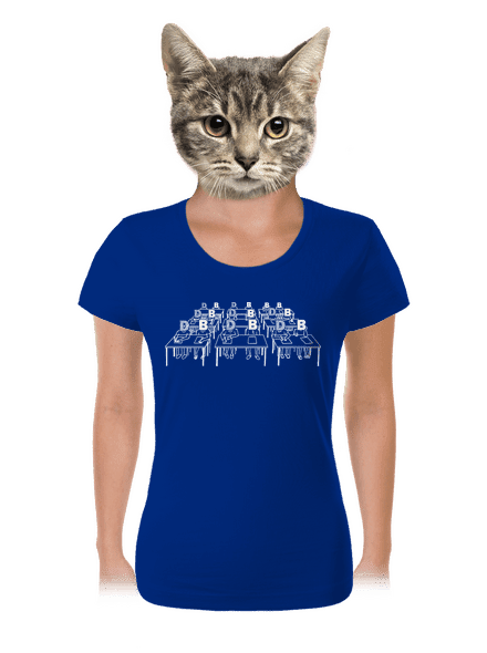 Cimrman: Debil, blbeček dámske tričko Royal Blue Mal