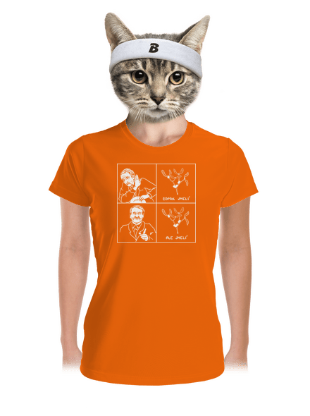 Cimrman: Copak jmelí dámske športové tričko Neon Orange