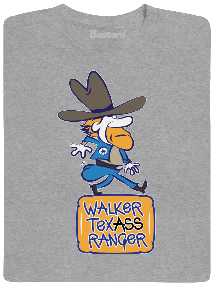 Walker Texass Ranger pánske tričko Sport Grey