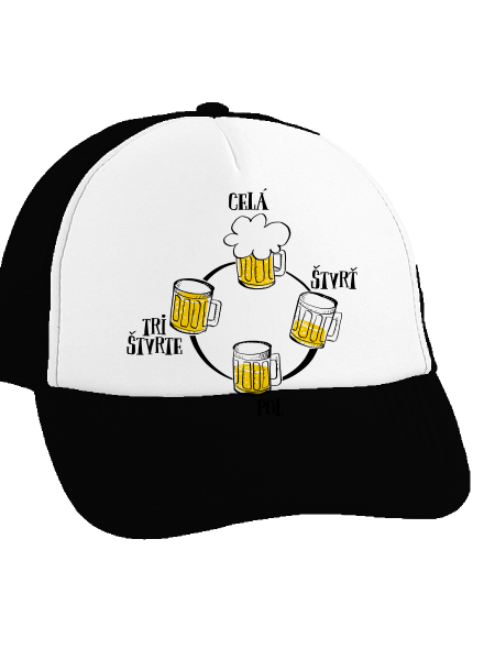 Pivné hodiny šiltovka  Black cap