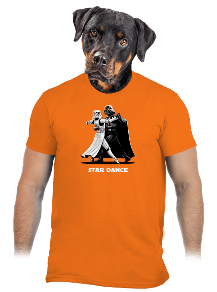Star dance pánske tričko Orange