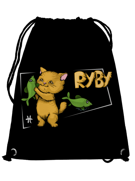 Mačací horoskop: Ryby vak  Black