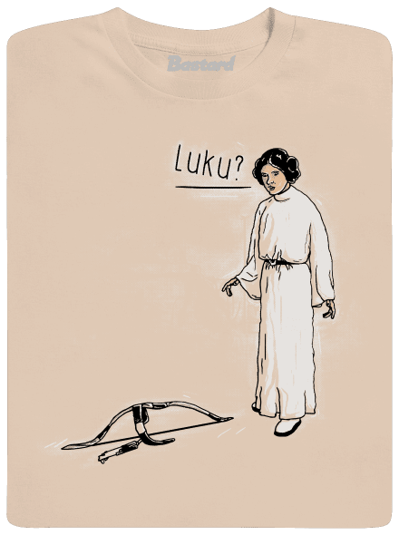 Luke a Leia pánske tričko  Sand