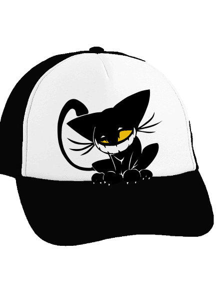 Evil cat šiltovka  Black cap