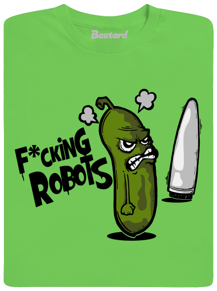 Fucking Robots pánske tričko  Orchid Green
