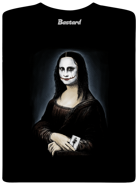 Mona Joker Lisa pánske tričko  Black