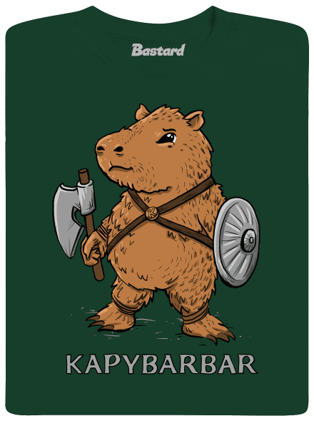 Kapybarbar detské tričko Bottle Green