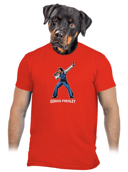 Servis Presley pánske tričko Fiery Red
