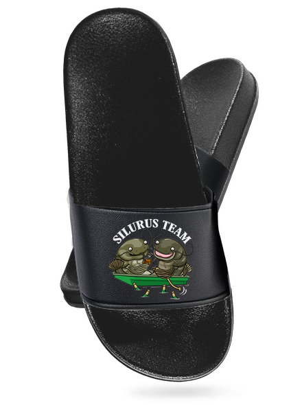 Silurus team šľapky Black Black