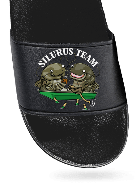 Silurus team šľapky Black Black