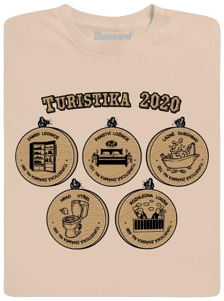 Turistika 2020 pánske tričko  Sand