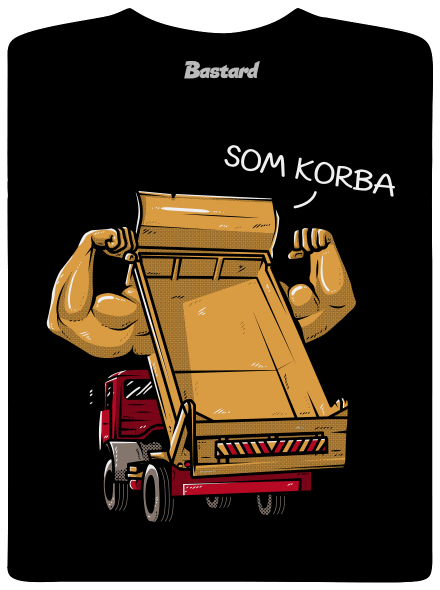 Korba pánske tričko Black