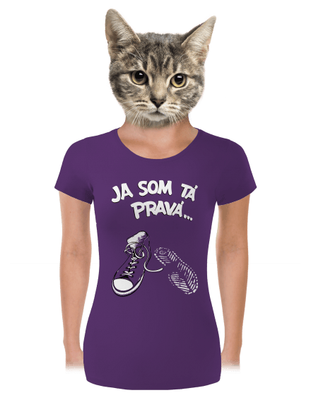 Hľadám tú pravú dámske tričko prémium Purple