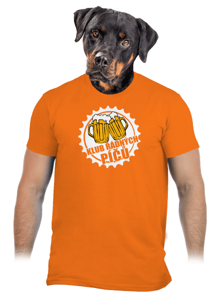 Klub řádných píčů pánske tričko Orange