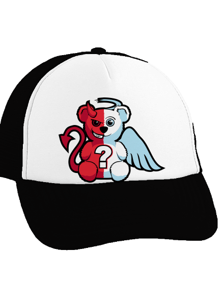 Anjel vs. diabol šiltovka Black cap
