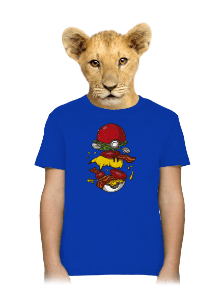 Pokémon burger detské tričko Royal Blue