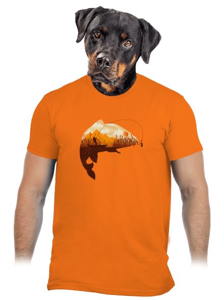 Kapitálny úlovok pánske tričko Orange
