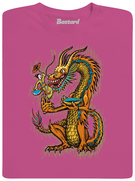 Hungry Dragon detské tričko Fuchsia