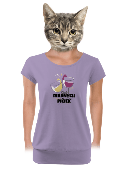 Klub riadnych pičiek dámske tričko s lemom Lavender