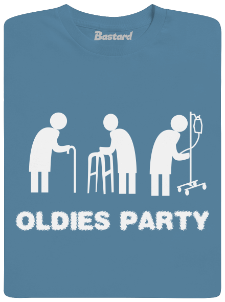 Oldies party pánske tričko Stone Blue