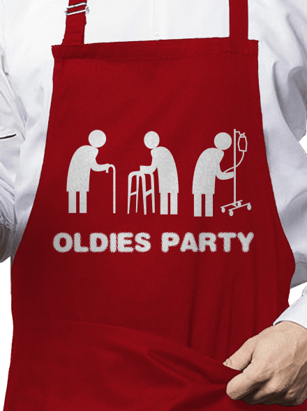 Oldies party zástera Red