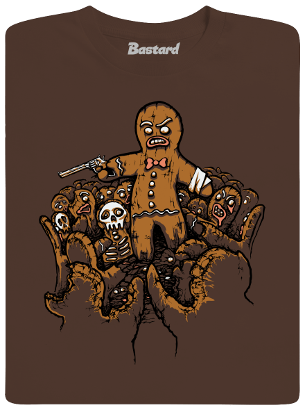 Perníková apokalypsa pánske tričko  Brown
