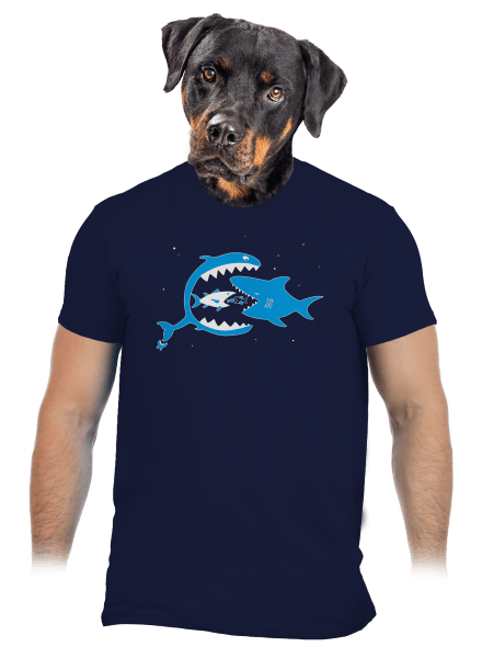 Rybky pánske tričko Navy