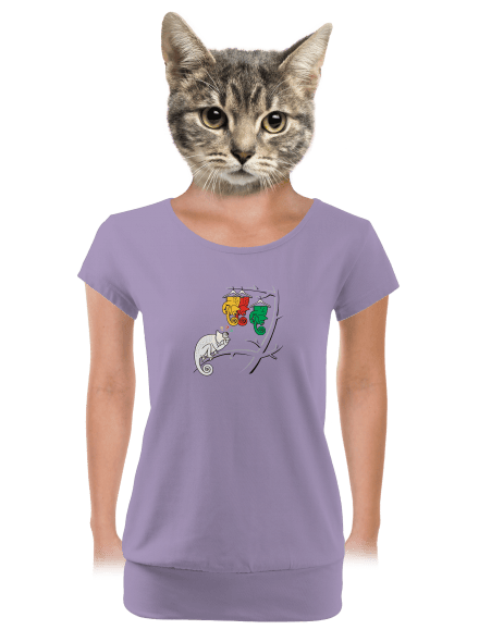 Ťažká voľba dámske tričko s lemom Lavender