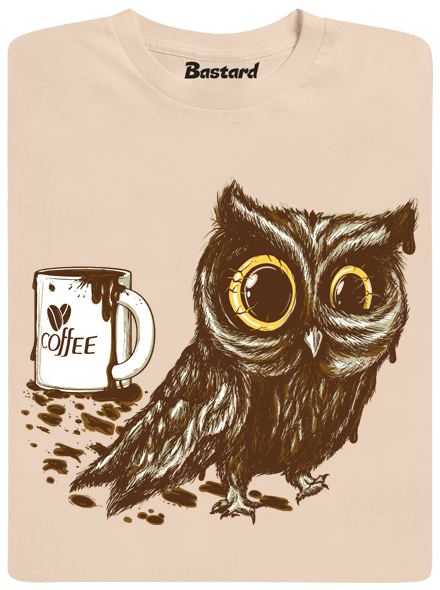 Sova na kofeínu pánske tričko