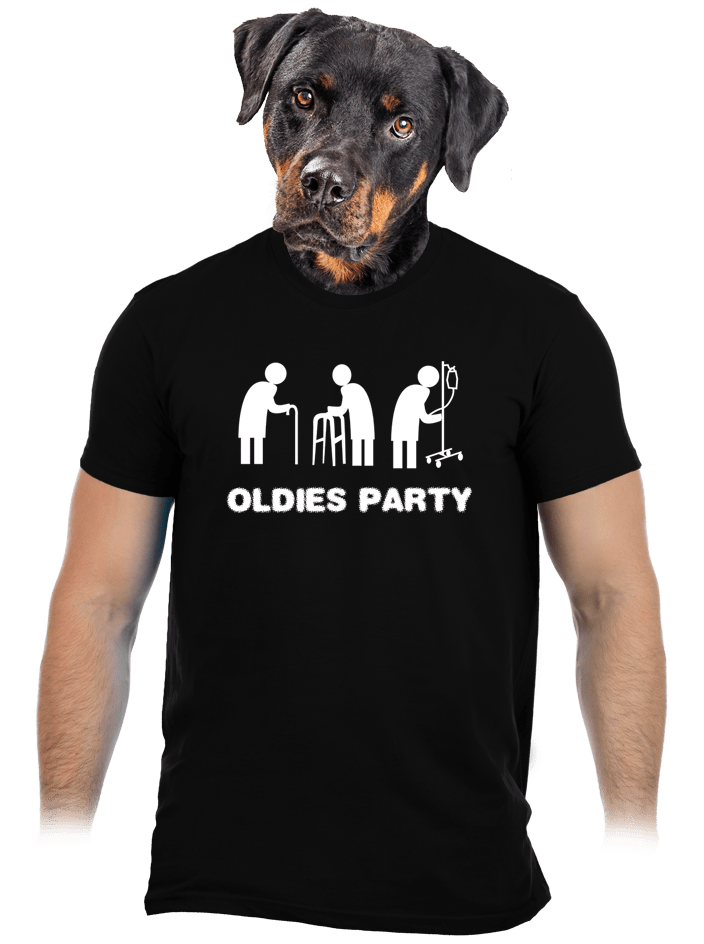 Oldies party čierne pánske tričko