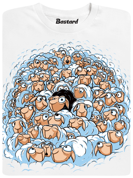 Nejdem s davom biele pánske tričko