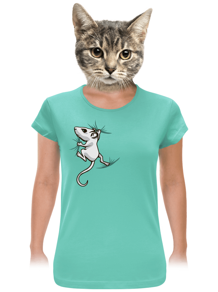 Myšiak zelené dámske tričko
