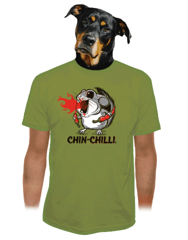 Chinchilli zelené pánske tričko