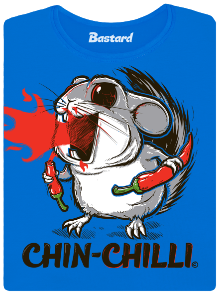 Chinchilli modré dámske tričko