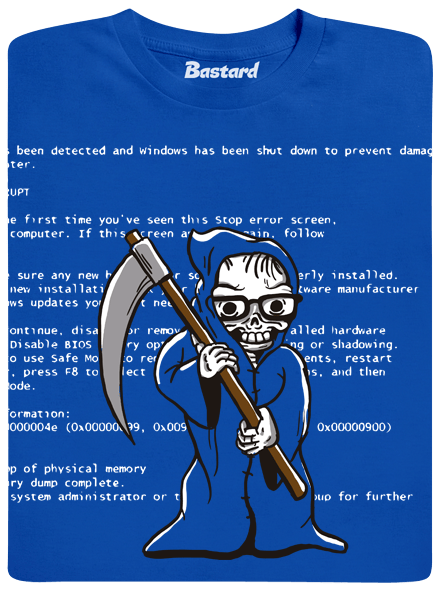 Modrá smrť pánske tričko
