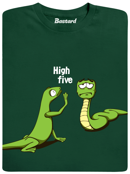 High Five zelené pánske tričko