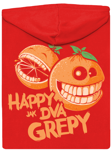 Happy grepy pánska mikina – chrbát