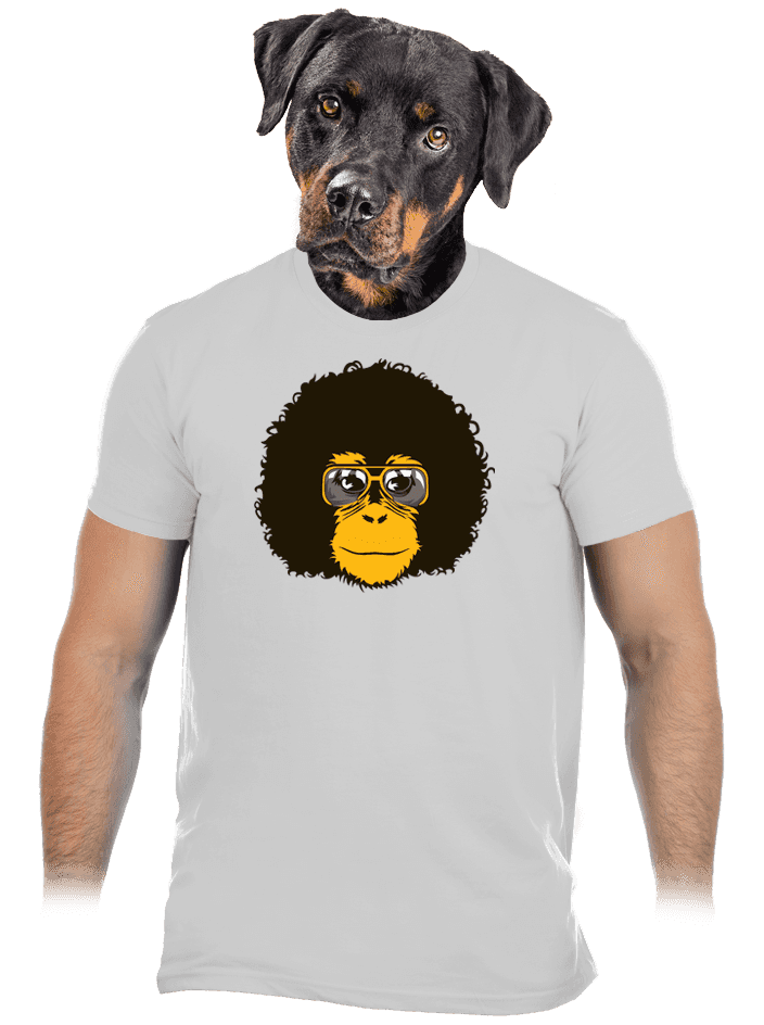 Retro opičiak šedé pánske tričko