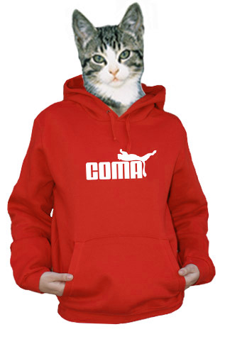 Coma dámska mikina červená
