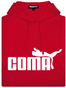 Coma dámska mikina červená