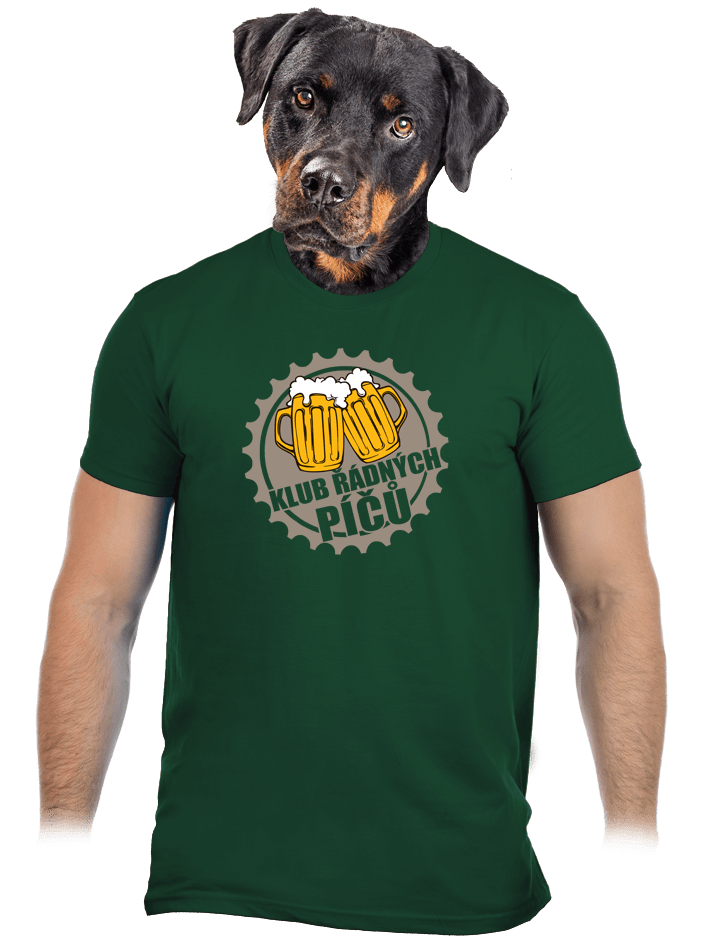 Klub riadnych píčů zelené pánske tričko